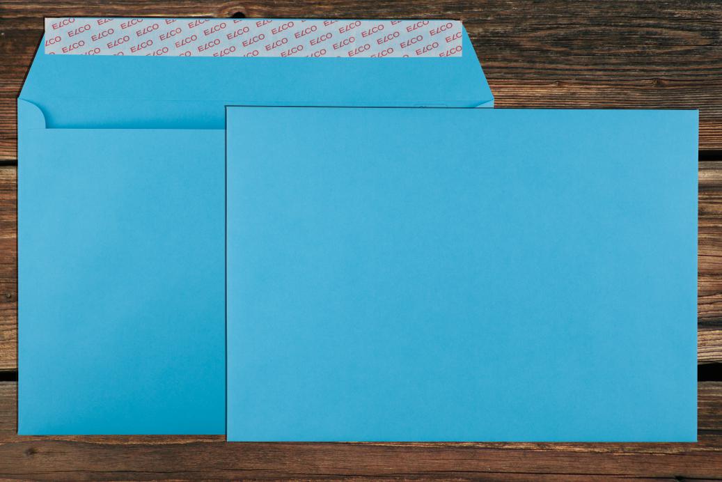 Briefhüllen C4 229x324 mm Haftklebend Intensivblau 120 g/qm